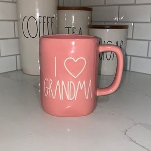 BNWT RAE DUNN I LOVE GRANDMA MUG PINK